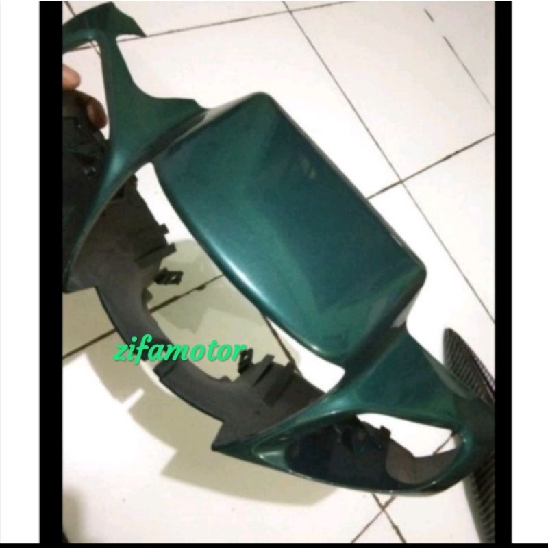 Batok kepala depan Yamaha Fiz R vega R lama warna Hijau botol