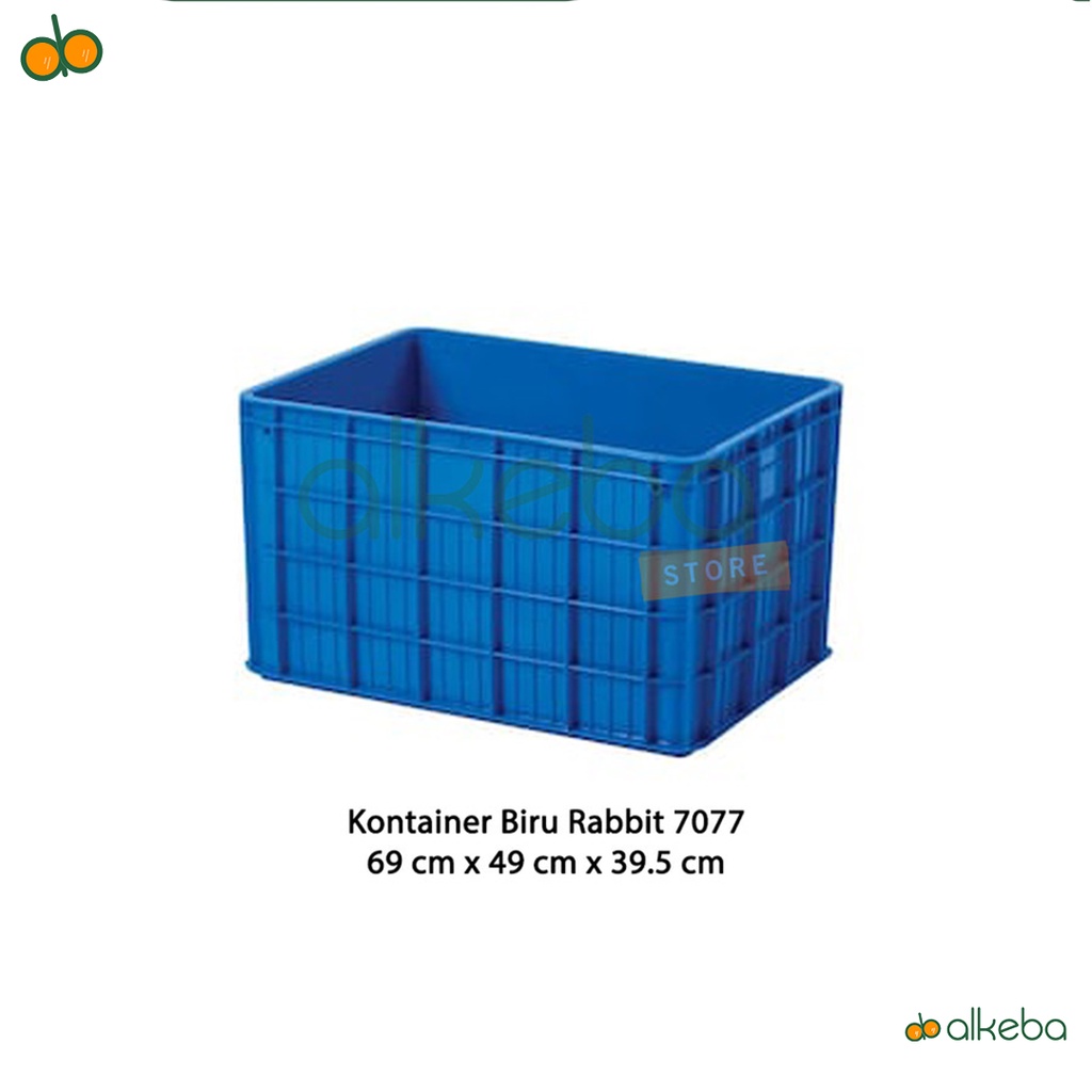 Rabbit 7077 Kontainer Box Container Tempat Keranjang industri Biru