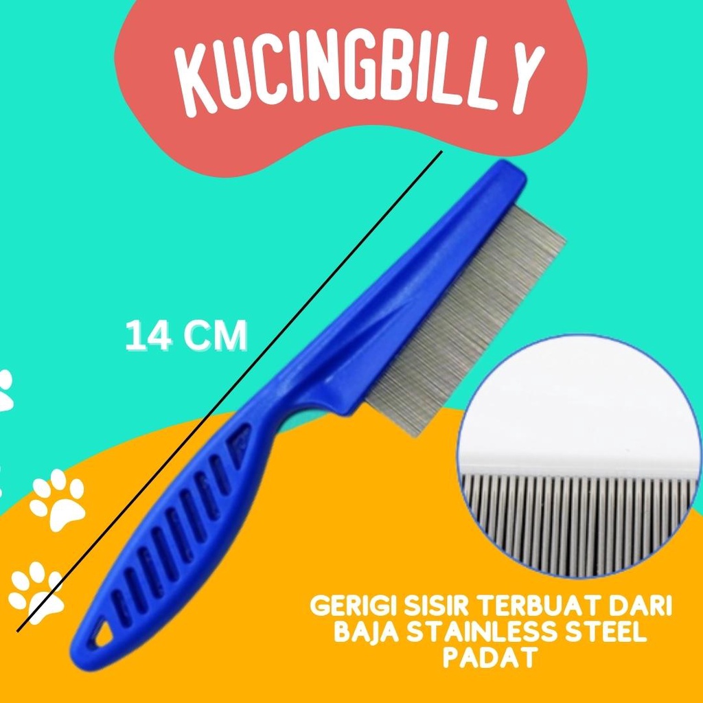 Sisir kutu handle kucing anjing