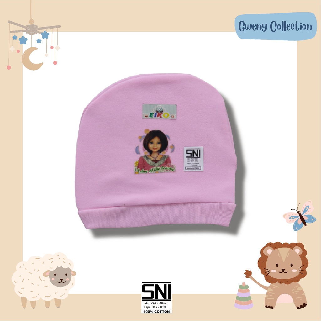 TOPI BAYI MURAH / TOPI BABY NEW BORN UNISEX / TOPI BAYI BARU LAHIR / TOPI KUPLUK LUCU