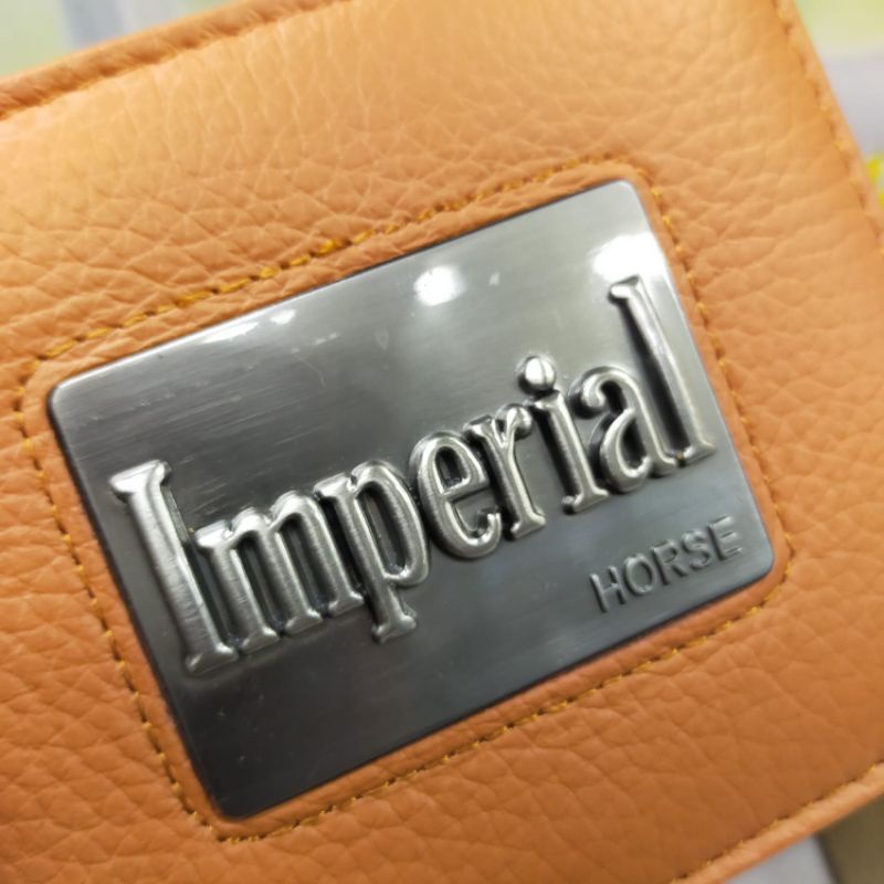Dompet kulit pria IMPERIAL HORSE plat logo