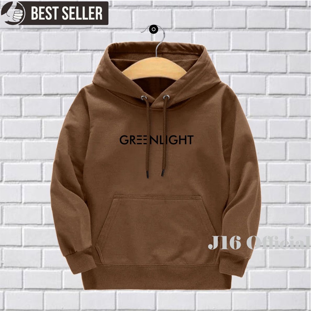 GREENLIGHT Sweater Hoodie anak 6-11 Tahun Laki-laki perempuan Fleece TEBAL