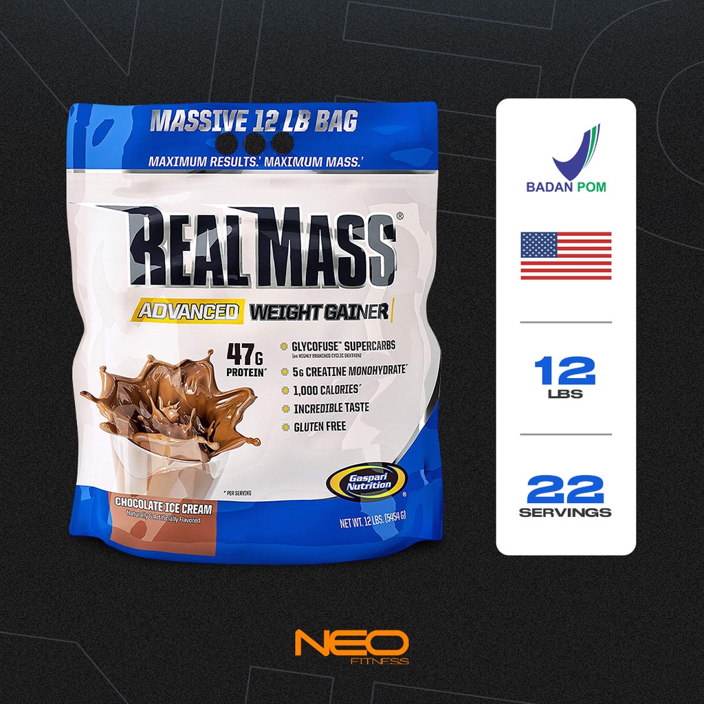 GASPARI NUTRITION Real Mass 12 LBS