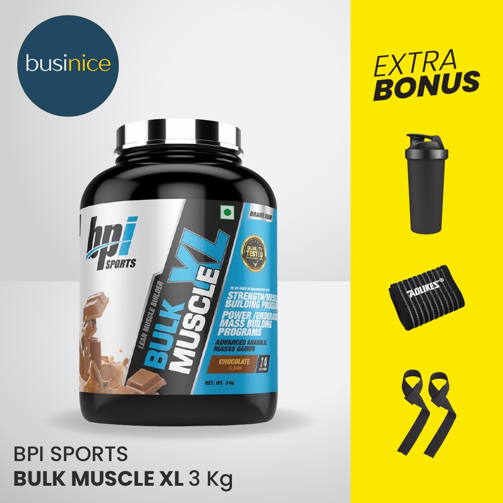 BPI Sports Bulk 3 Kg Muscle XL Gainer Weight Gainer Mass Gainer