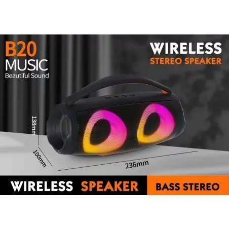 Speaker Bluetooth B20 RGB Speaker Lampu Portable wireless speaker