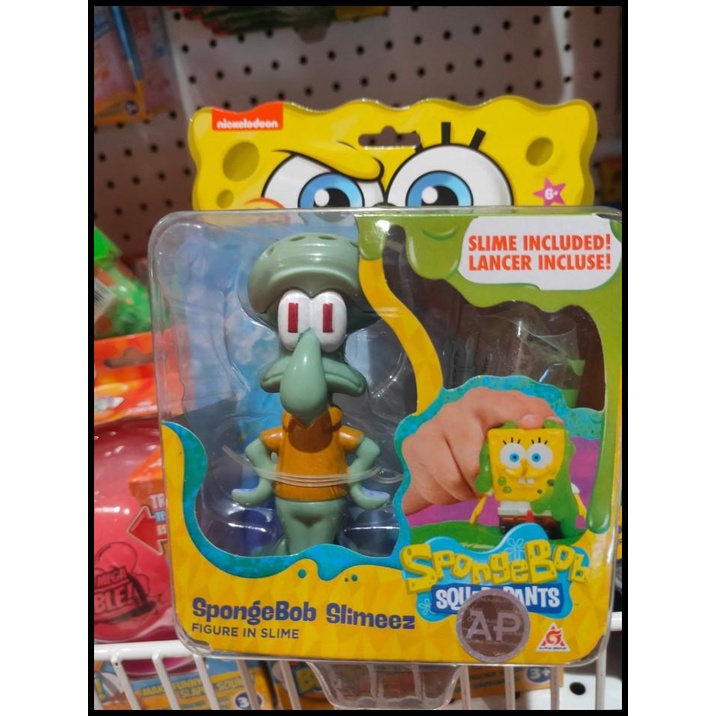Mainan Spongebob Slimeez Figure Patrick Squidward Slime