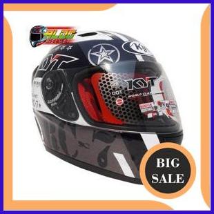 accessories HELM KYT RC 7 MOTIF 11 WHITE BLACK GUN METAL HELM TERLARIS 140ZZ3