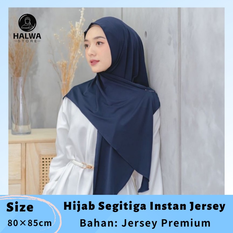 Hijab Segitiga Instan Jersey Kerudung Segitiga Instan Segitiga Instan Jersey 80×85 Jilbab Segitiga I