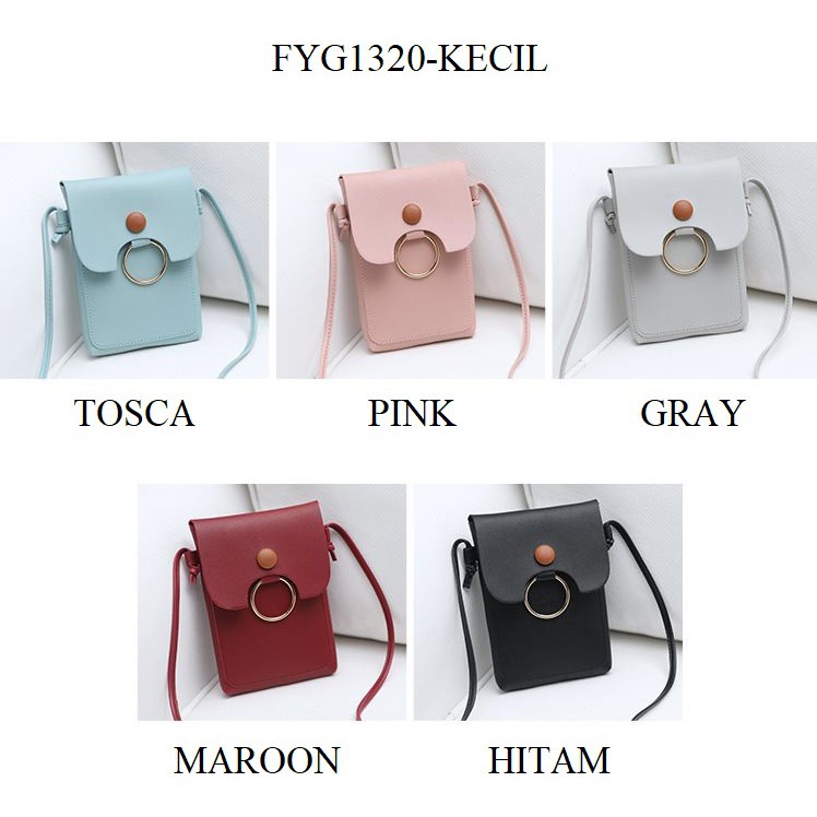 FYGALERY FYG1320 Tas Selempang Mini Wanita Sling Bag Perempuan Polos Murah