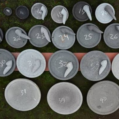 Terlaris Cobek Batu Bubut Asli 18Cm + Ulekan