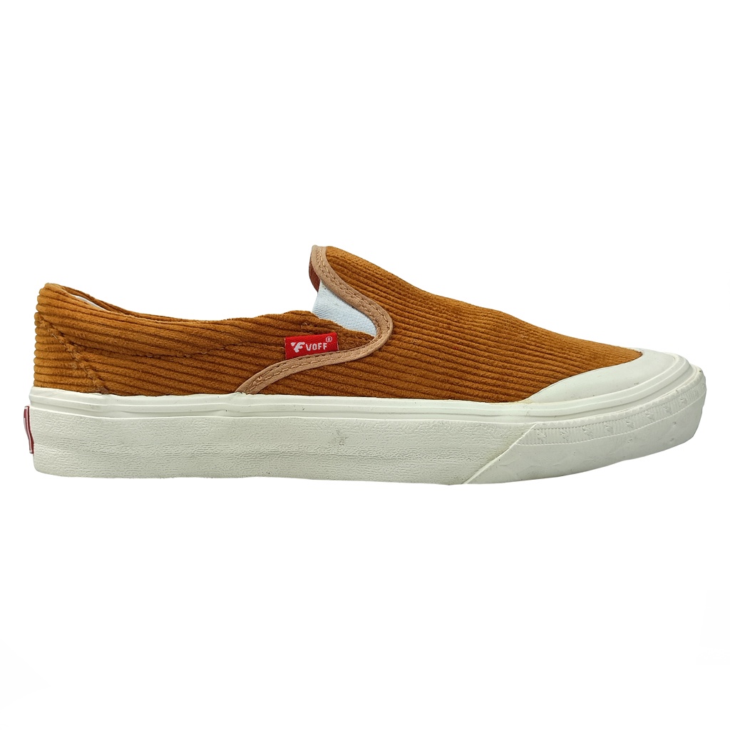 Voff - Sepatu Slip on Pria Wanita Voff Brown Edition