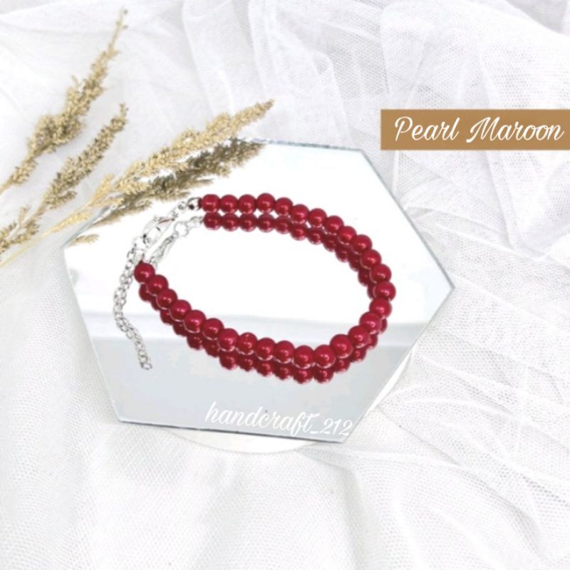 Pearl Beads / Gelang Mutiara / Crystal Cheko / Gelang Korea