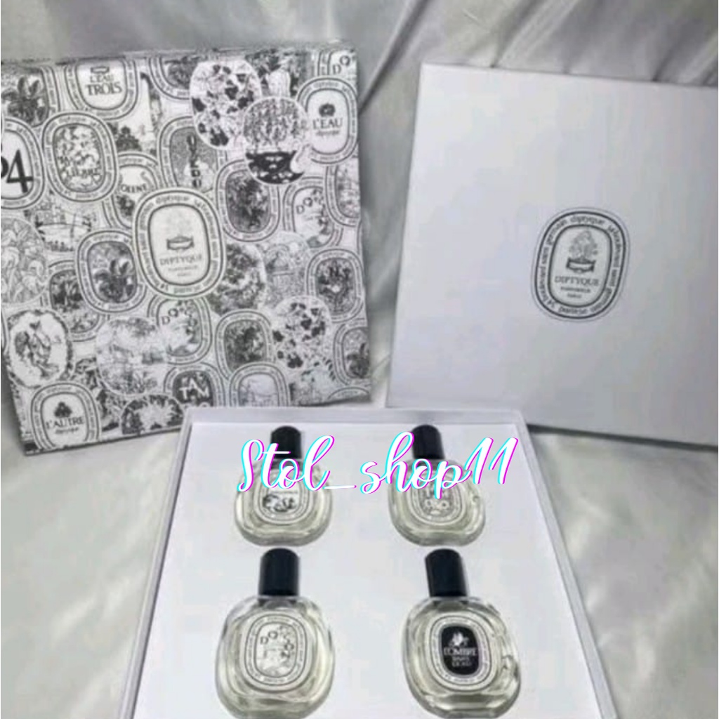 DIPTYQUE SET PARFUM ORIGINAL EROPA REJECT PARFUM UNISEX DIPTYQUE GIFT SET 4 IN 1 MINIATURE COLLECTION 30ML