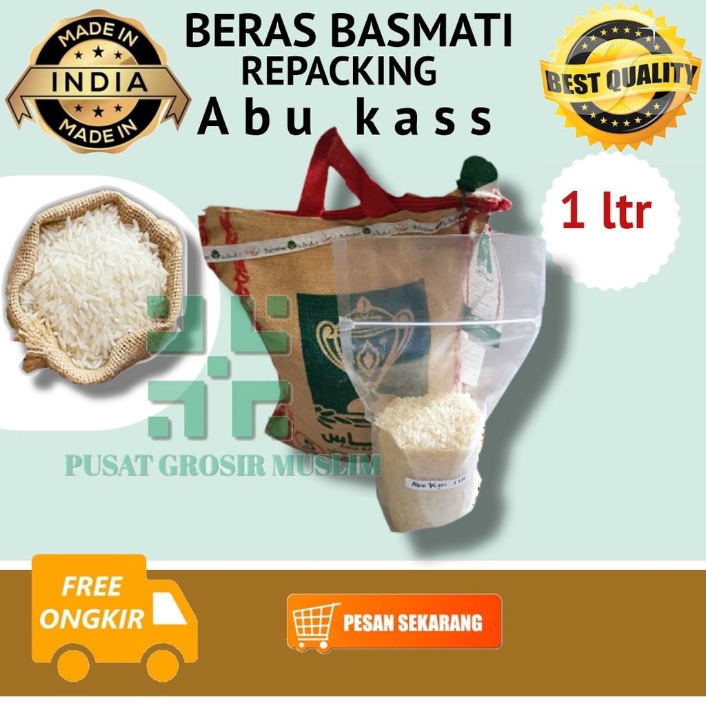 Promo Beras Basmati Premium class dijamin atau uang kembali 1liter dan 1/2 kg