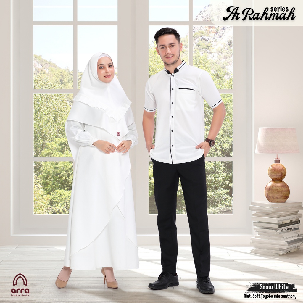 Baju Couple Keluarga Lebaran 2023 Arra Ar Rahmah Snow White Sarimbit Keluarga 2023 Lebaran