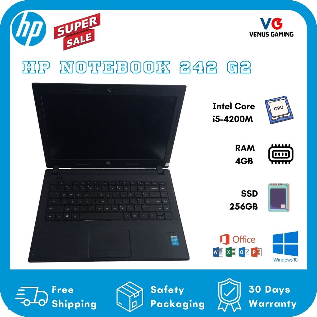 Laptop Murah HP Notebook 242 G2 Intel Core i5 Gen 4 - RAM 4GB / HDD 500GB / Murah / Berkualitas