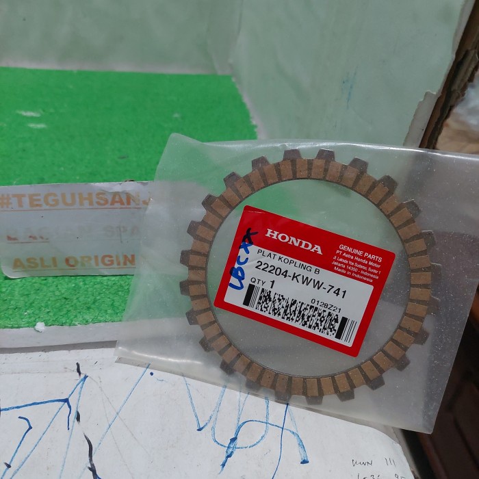 Kampas Plat Kopling B 22204-KWW-741 Blade Revo 110 2011-2012 Ori Honda ORIGINAL