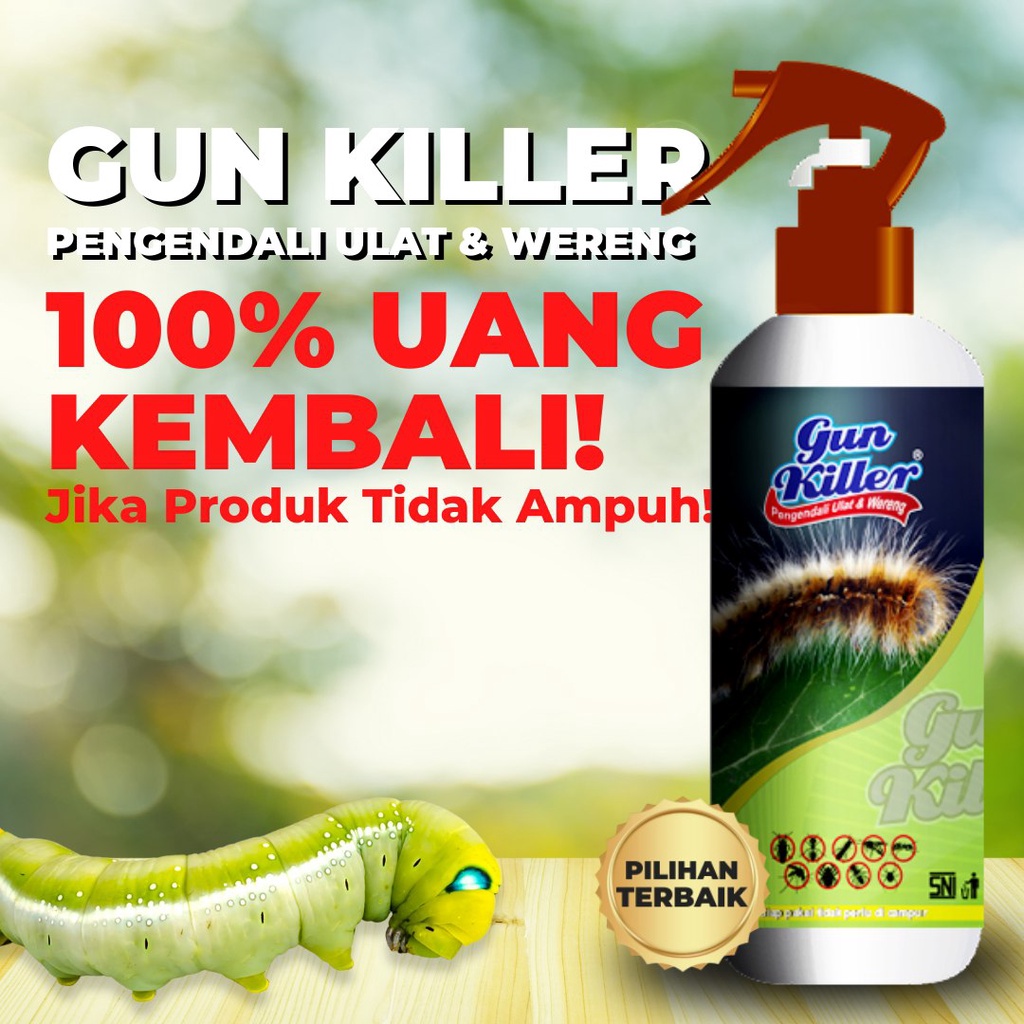 Pengendali Hama Tanaman Ulat Dan Wereng Ampuh Tinggal Semprot Pembasmi Ulat Wereng dan Sejenis Hama lainya Penggangu Tanaman Obat Cair Ulat Wereng 250ml