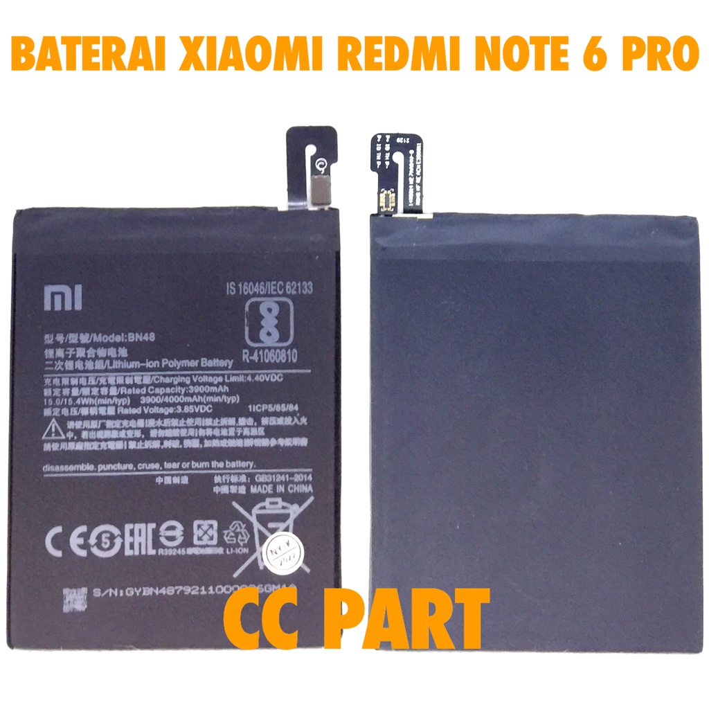 Baterai Xaiomi BN48 Redmi NOTE 6 PRO MI NOTE 2 PRO