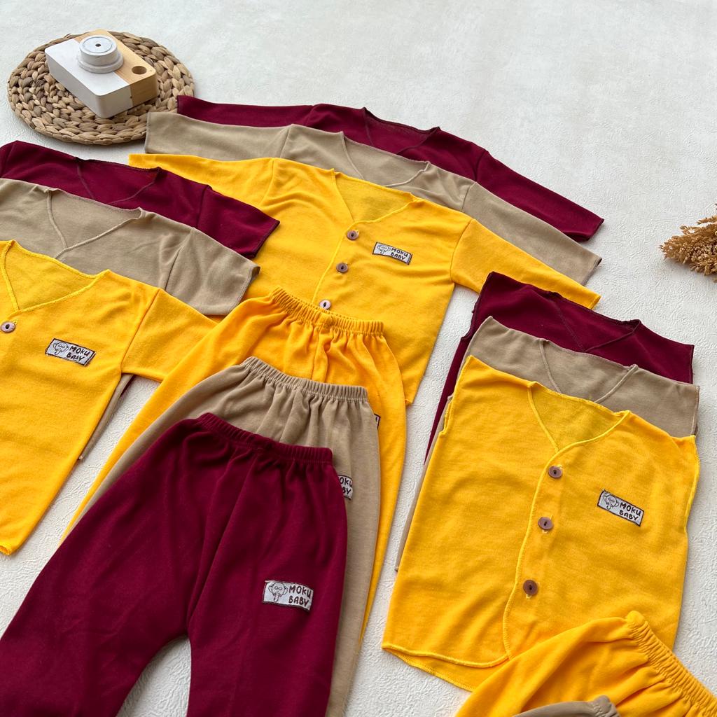 Isi 18 PCS Paket Lahiran Baju Celana Bayi Baru Lahir Gift Set Usia 0-3 Bulan Almeera Baby and Kids