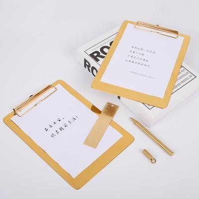 

Terlaris Home Living Papan Golden Clipboard Papan Jalan Emas A4-A6 Papan