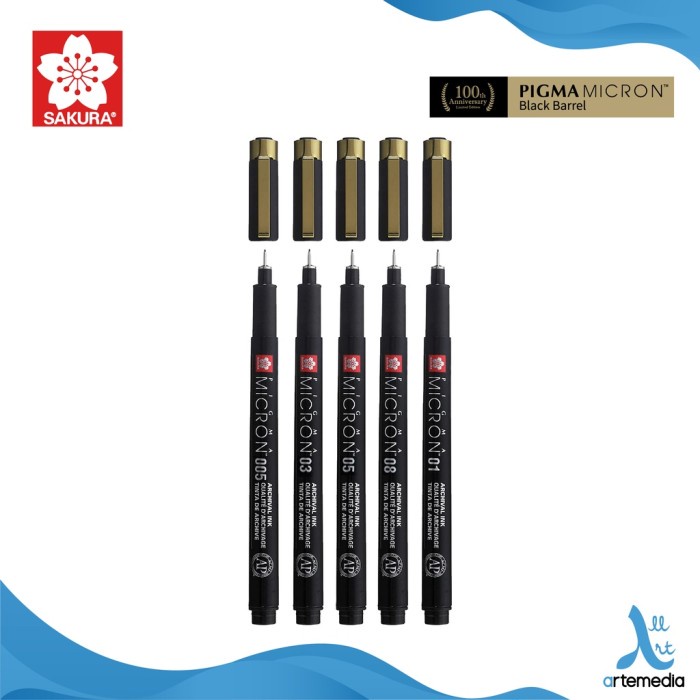 

Terlaris Terlaris Drawing Pen Sakura Pigma Micron Set 5 Black Barrel Limited