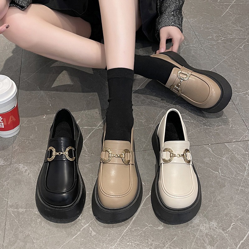 Sepatu Docmart Perempuan Simple Sepatu Kerja Wanita Les Blink Classy Look Women Loafers SK-035