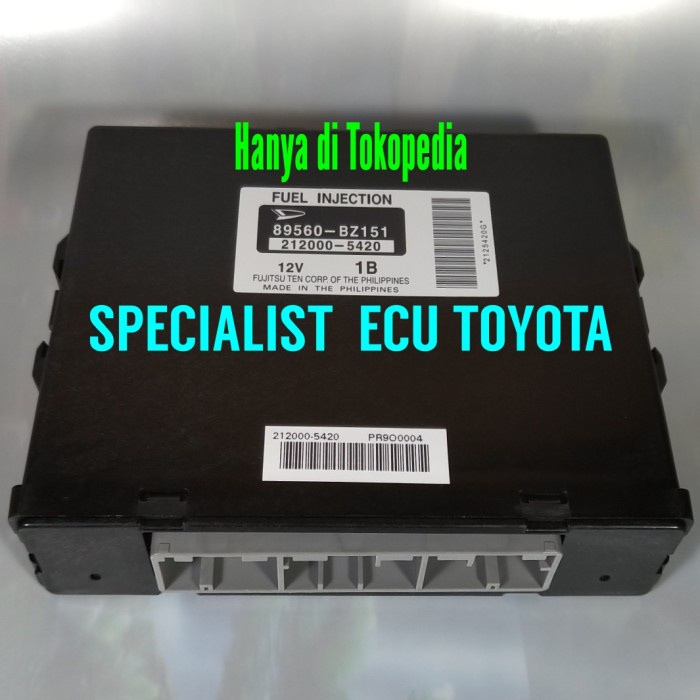 89560-BZ151 ECU AVANZA/XENIA VVTI 1300CC COMPUTER FUEL INJECTION MOBIL ORIGINAL BEST QUALITY