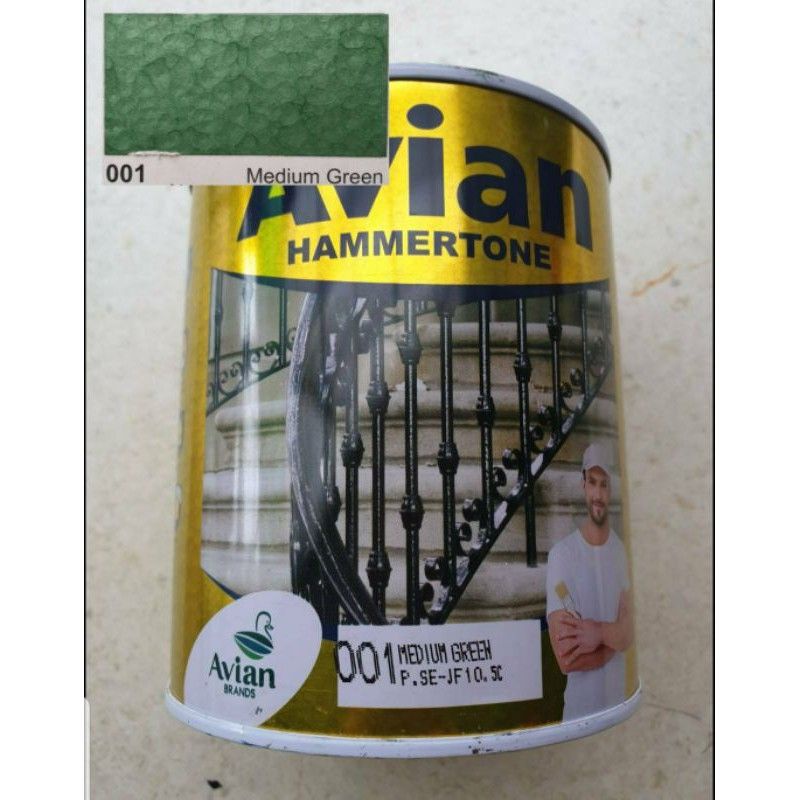 Cat Avian hammertone warna medium green