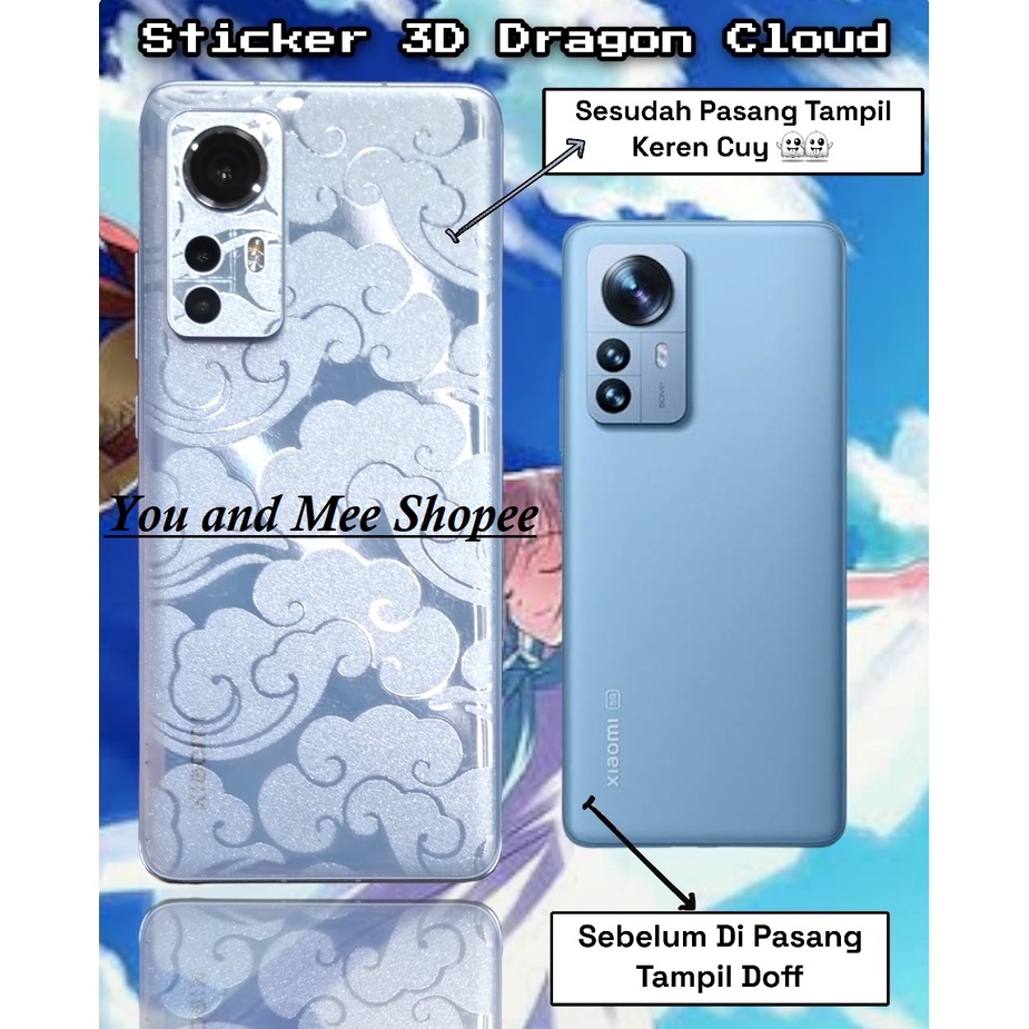 2023 3D Skin Sticker CLOUD TATTO OPPO A78 A77s A17 A17K A16 A16e A16k A15 A15s A12 F11 F11pro F9 F9Pro F7 F5 Youth F3 F3 Plus F1 F1F F1+ F1S Selfie Find X X3 X2 X5 PRO NEO Garskin Stiker Anti Jamur HP Belakang Awan Back Gores Full Cover 4D 4G 5G E K s Pro