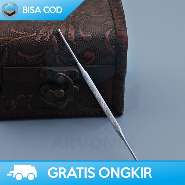ALAT PEMBERSIH KUPING 2IN1 STAINLESS STEEL PEMBERSIH KOTORAN TELINGA