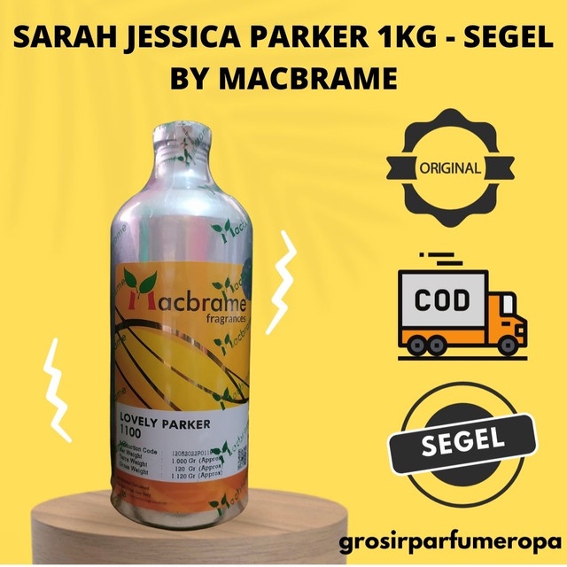 Bibit Parfum LOVELY SARAH JESSICA 1KG SEGEL BY MACBRAME - ORIGINAL PABRIK - RESMI - ALUMUNIUM - MURN
