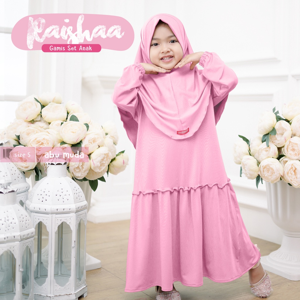 GAMIS ANAK PEREMPUAN RAISHAA UNTUK ANAK 1-8 TAHUN