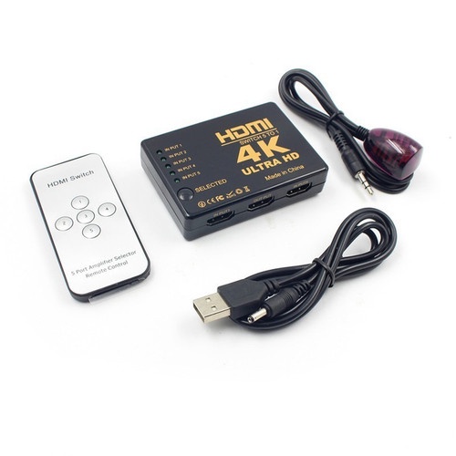 Hdtv switch NB 5 port 4k 2k UHD adapter with remote ir uh-501 - switcher hdtv selected 5 input to 1 output 5x1 uh501