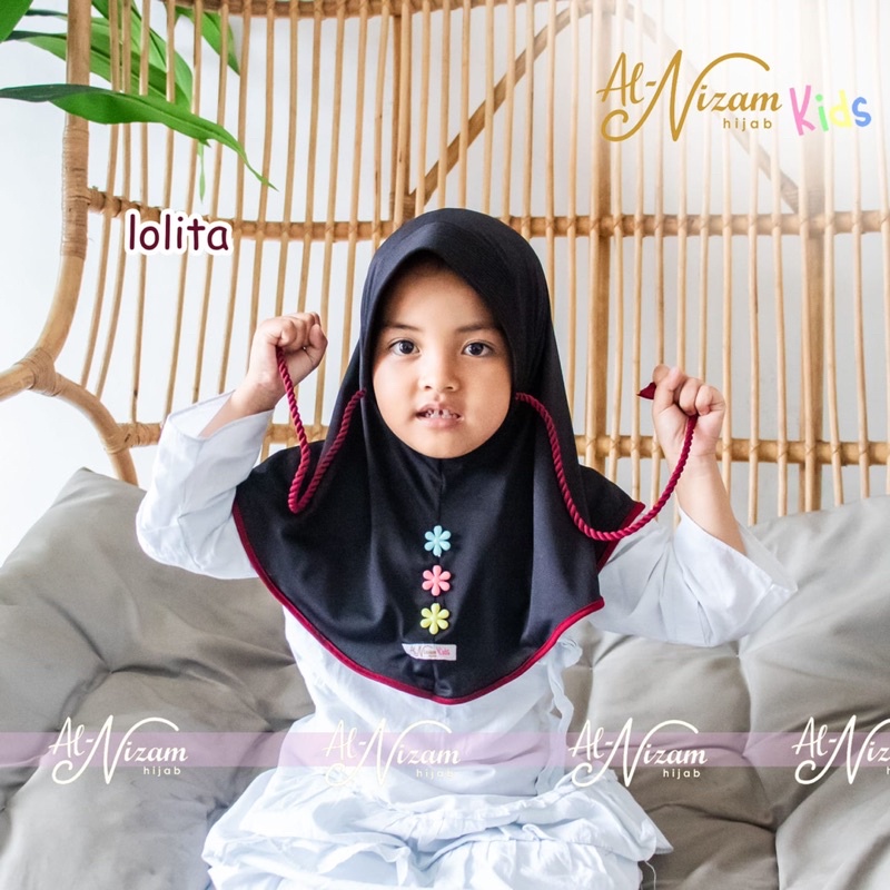 [Bayijab] Lolita - Al Nizam Hijab Bayi dan Batita/ Al Nizam Hijab Kids/Al Nizam Hijab Anak