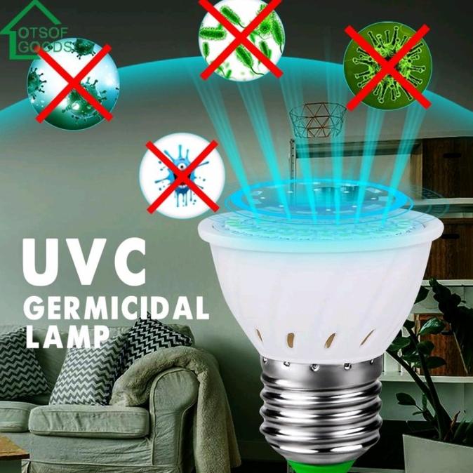 LAMPU UV STERILIZER E27 / UVC GERMICIDIAL LAMP STERILIZER E27 muri33l