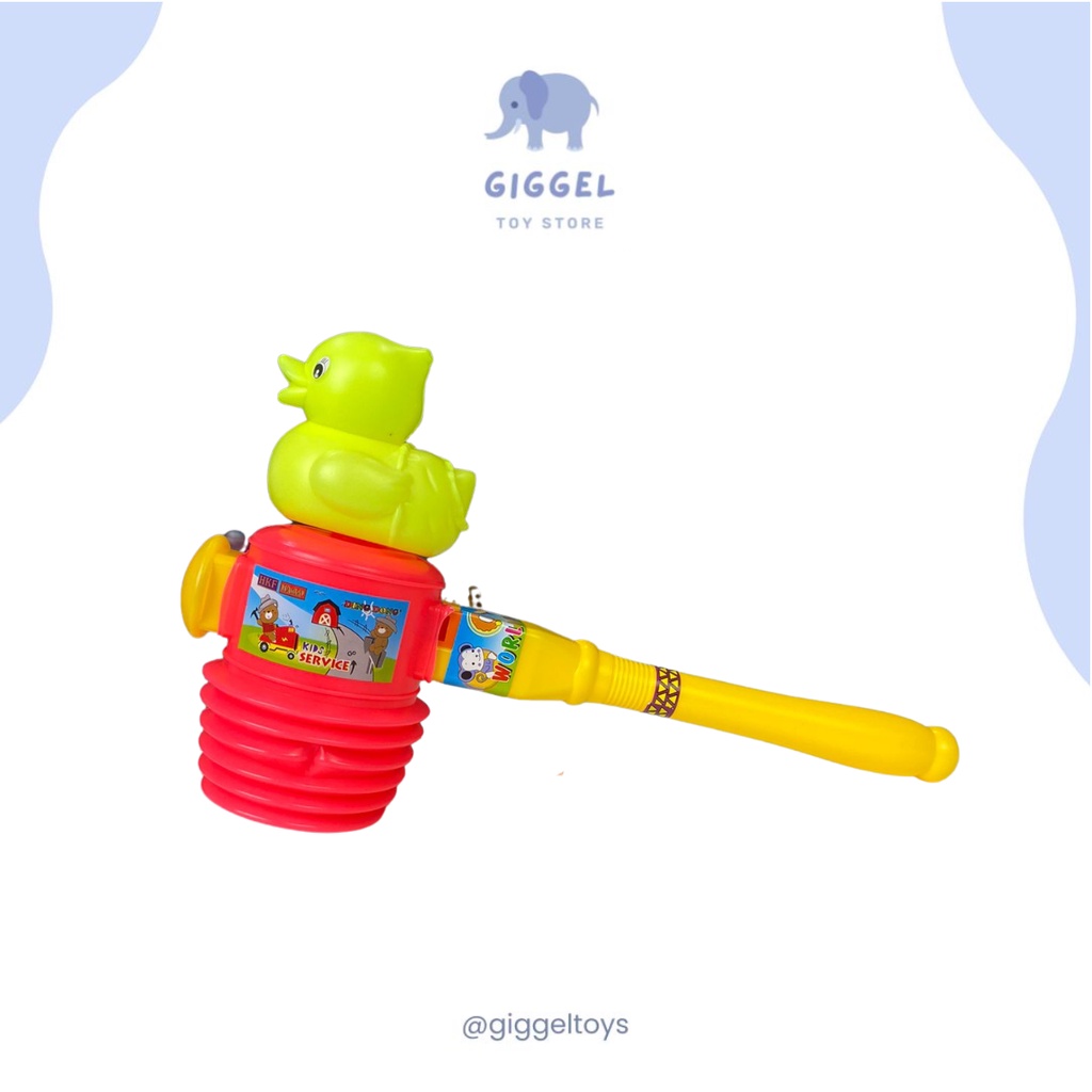 [ Giggel ] Mainan Palu Bebek / Mainan Palu anak / Mainan Bebek Palu / Mainan Anak Palu Martil Hammer Bebek Bunyi