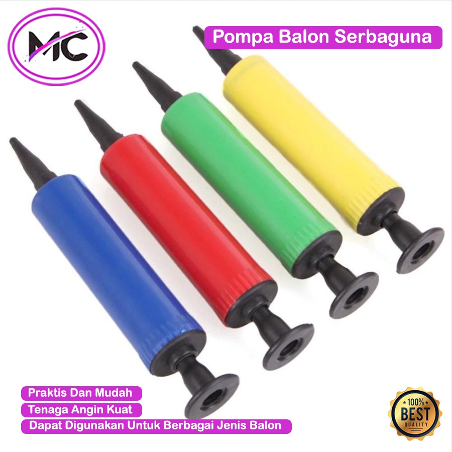 Pompa Balon Tangan Manual Pompaan Udara Manual Hand Pump Alat Tiup Baloon Portable Pemompa Pelampung Balon Renang Pompa Mini