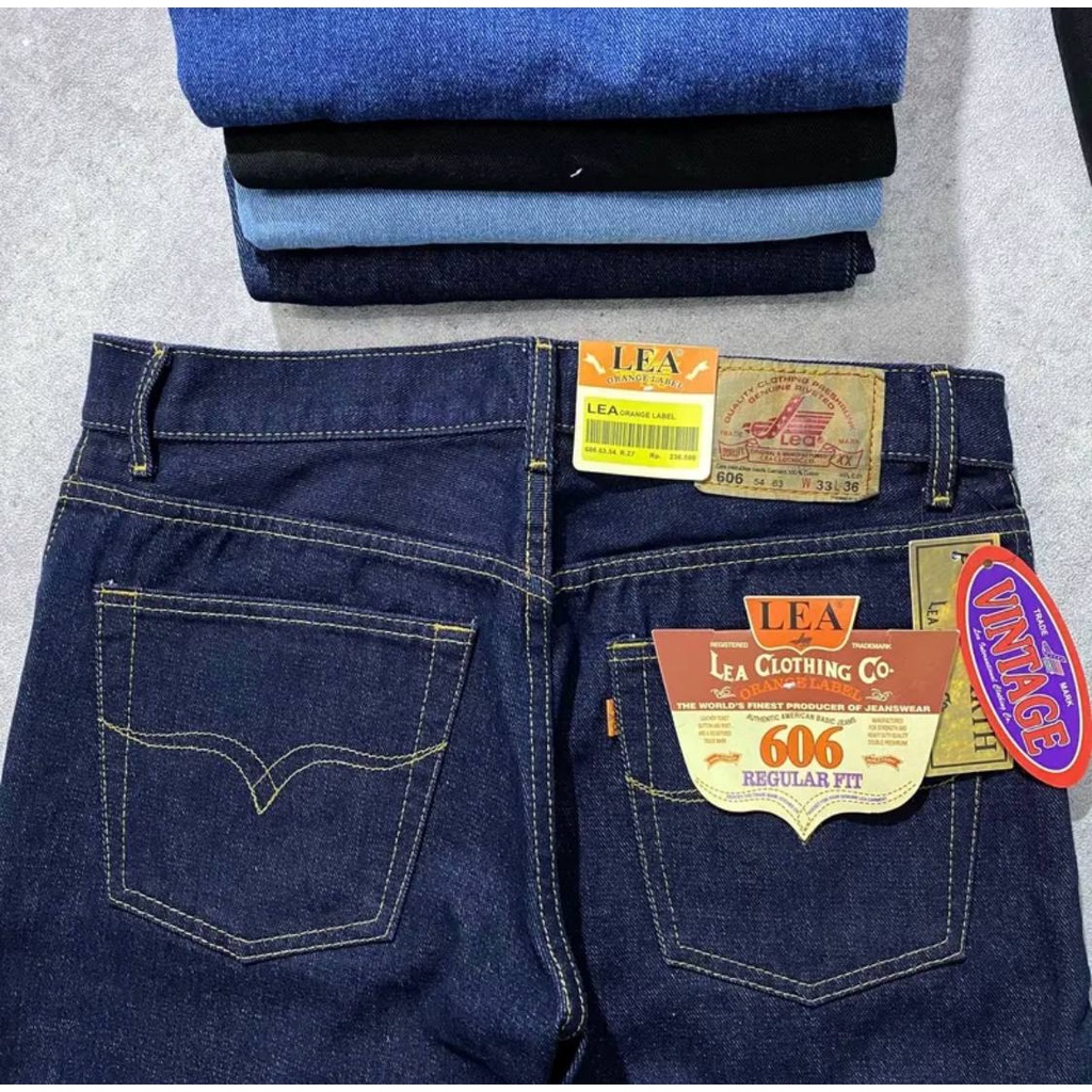 Celana Jeans Pria Standar Celana Lea 606 Original - Celana Jeans Murah - Celana Jeans Lea Standart - Bisa COD