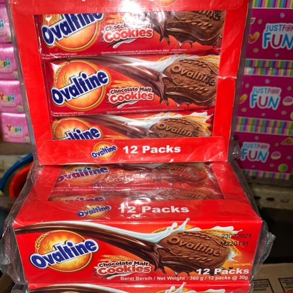 

TerbaruPp6P0 Ovaltine Chocolate Malt Cookies 30gr 1 box isi 12 pcs x 30 gram coklat