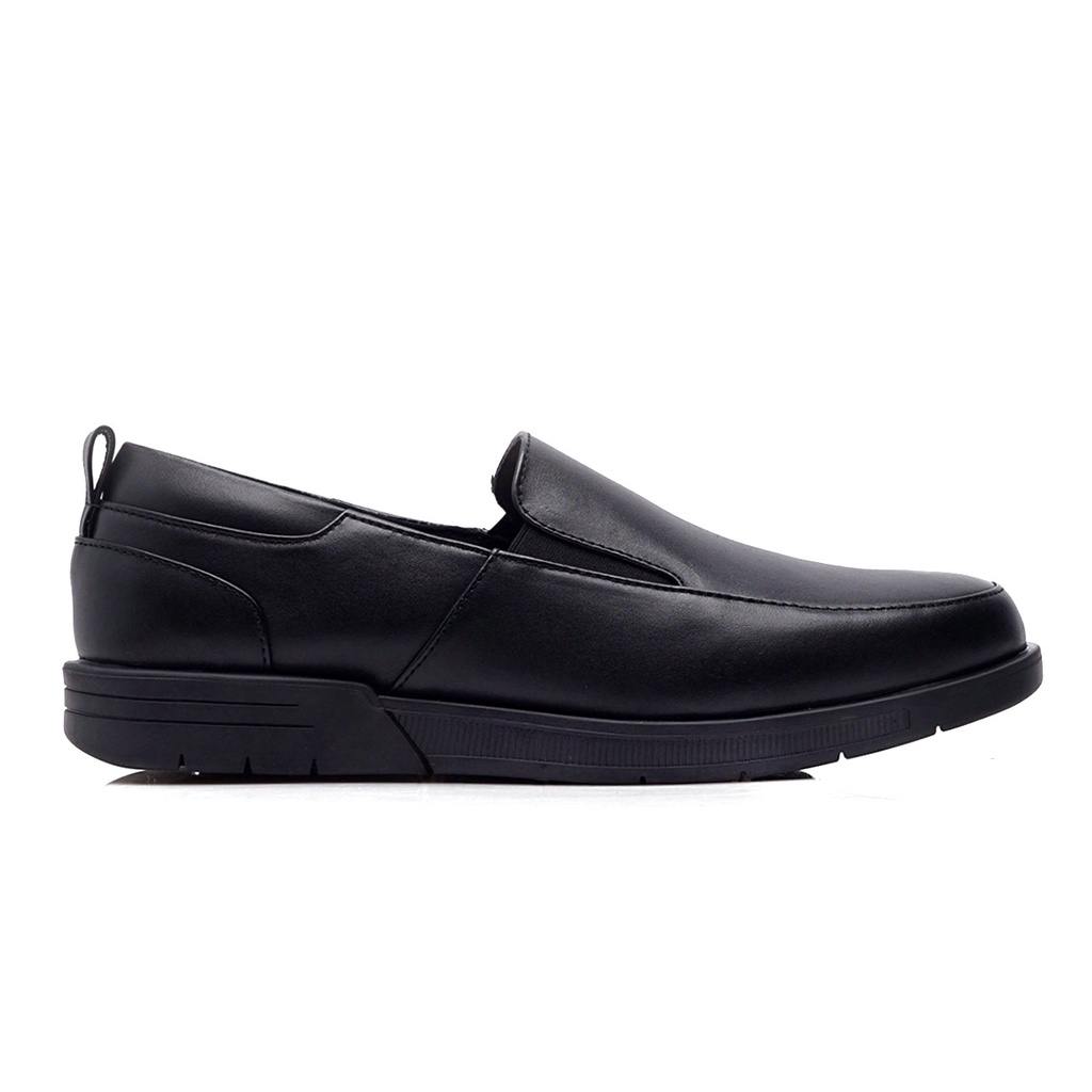 JOBS 2.0 BLACK (Kulit Asli) - Kenzios Original Sepatu Loafers Pria Kulit Sapi Asli Slip On Kasual Klasik Formal Kerja Kuliah Pria Loafer