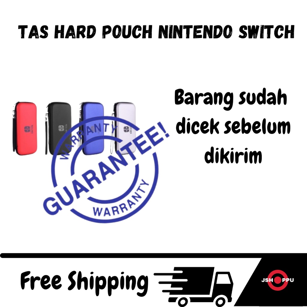 Tas Nintendo Switch V1 V2 Lite OLED Keras Airfoam Bag Hard Pouch Travel Slim Case 3rd Party