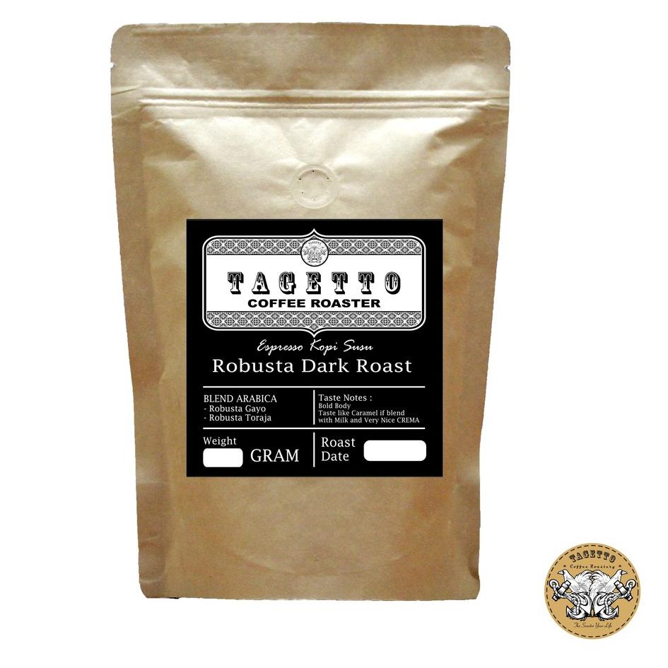 

➥ ESPRESSO KOPI SUSU ROBUSTA DARK ROAST / HITAM BERMINYAK 1KG ♕