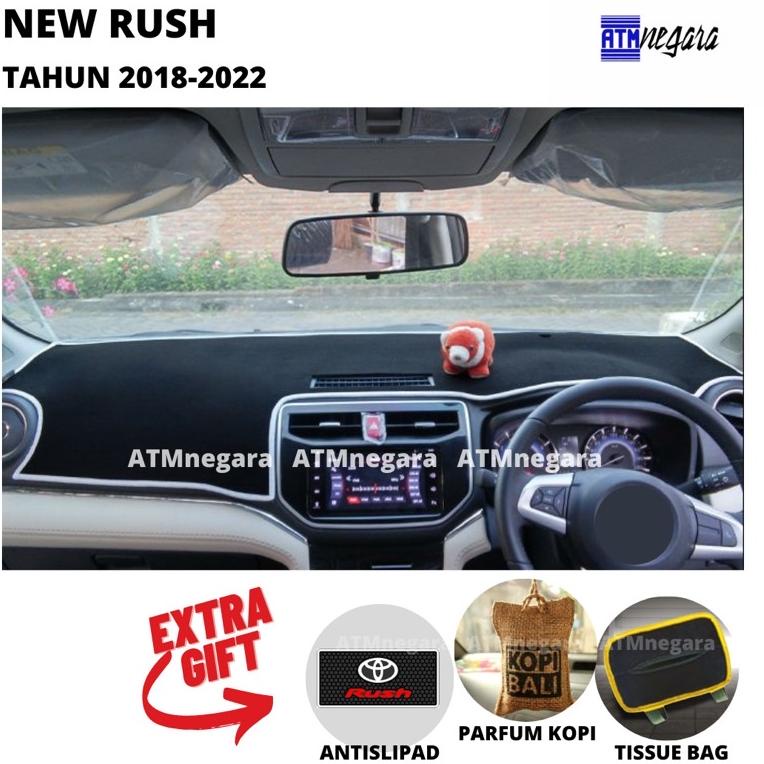 PALING DIMINATI COVER DASHBOARD PREMIUM NEW RUSH Tahun 2018-2022 Aksesoris Alas Pelindung Dasbor Mob