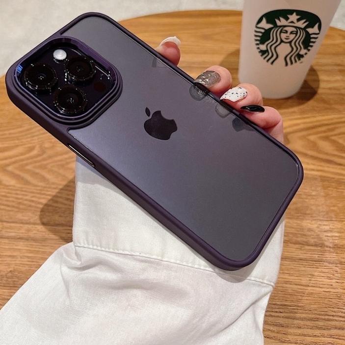➻ deep purple steelhybrid chrome case lphone 14 13 12 11 PRO MAX PLUS ➳