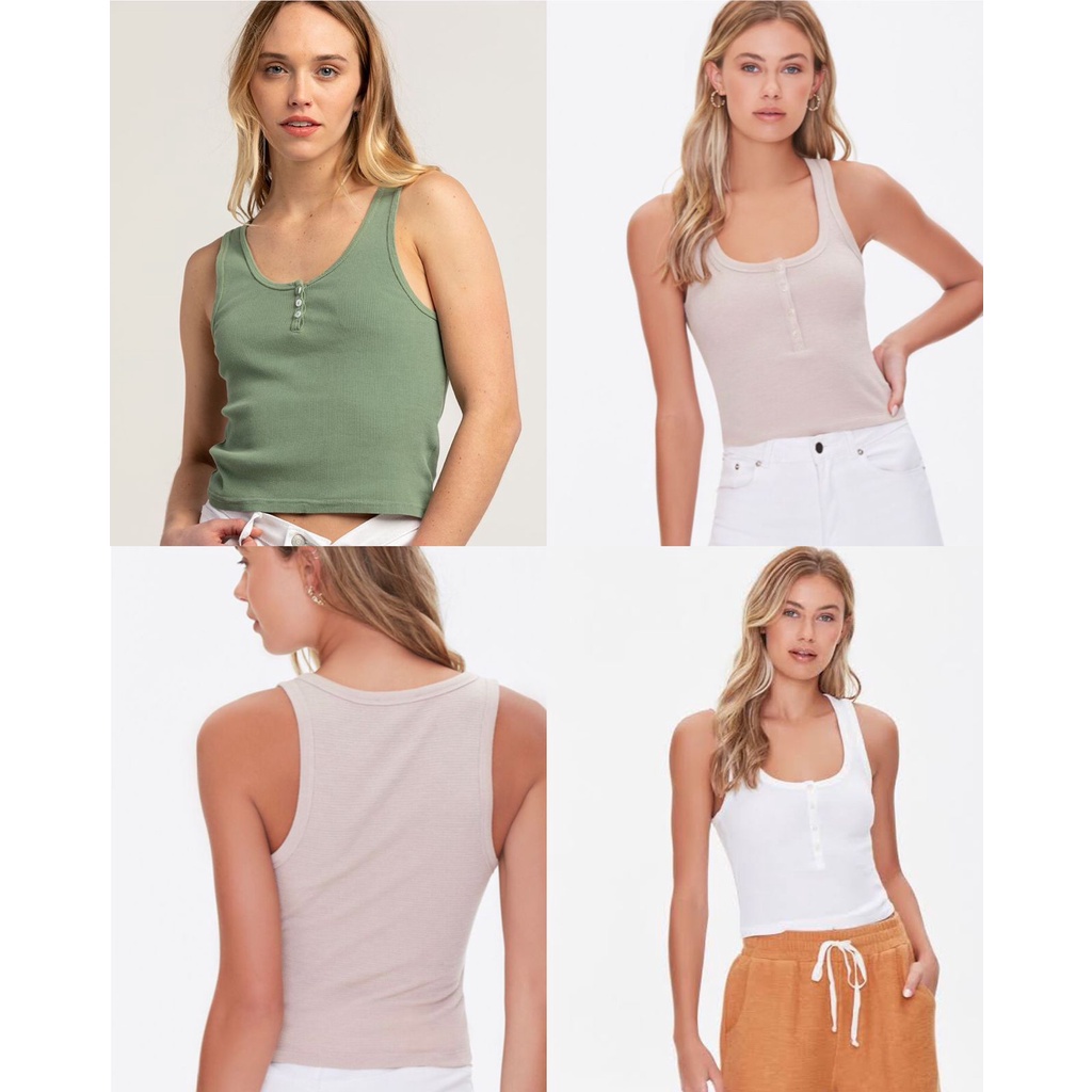 Forever21 Ribbed Knit Tank Top