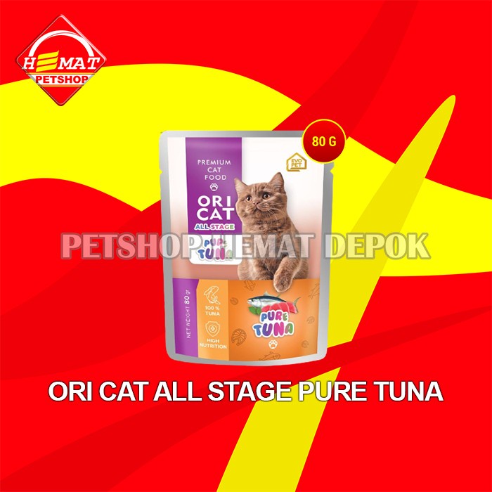 Makanan Basah Kucing Ori Cat Pouch All Stage WetFood 80GR