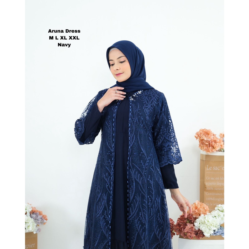 Gamis Rompi Regina || Dress Pesta Modern Terbaru || Gamis Wisuda Remaja Kekinian || Bisa Bayar di Tempat (COD) || Gamis Seragam Pesta ~ DVN STYLE