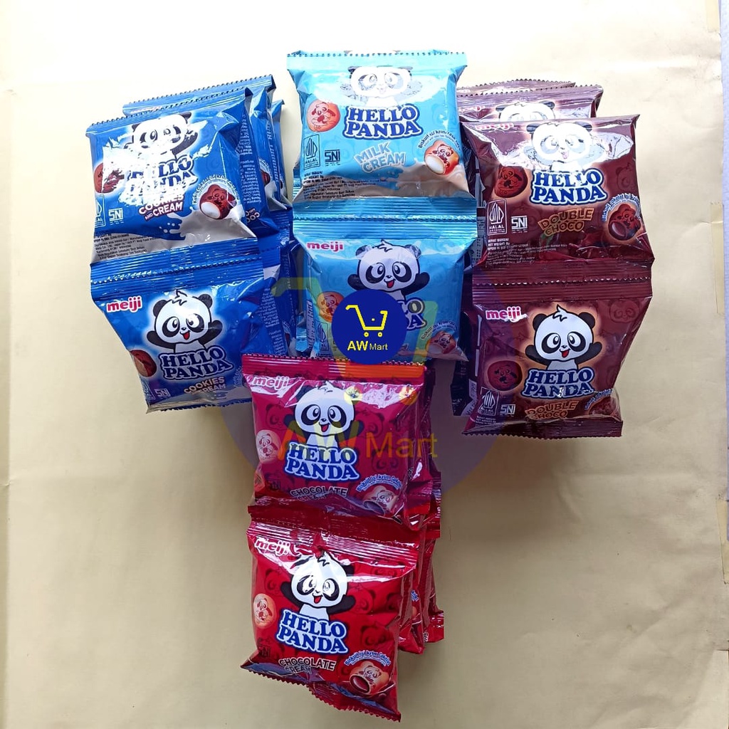 HELLO PANDA RENCENG ( 10 SACHET X 8GRA) - COKELAT, STRAWBERRY, COOKIES AND CREAM, DOUBLE CHOCO, MILK ALL VARIAN