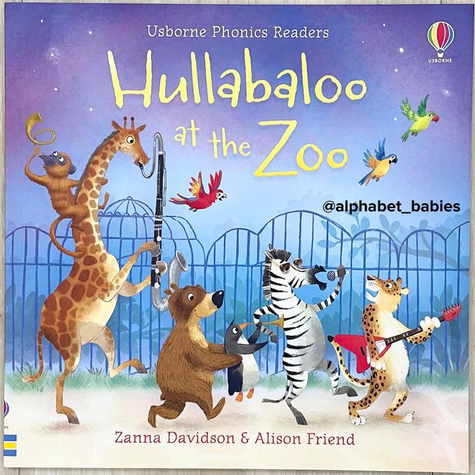 

Usborne Phonics Reader - Hullabaloo At The Zoo Story Book